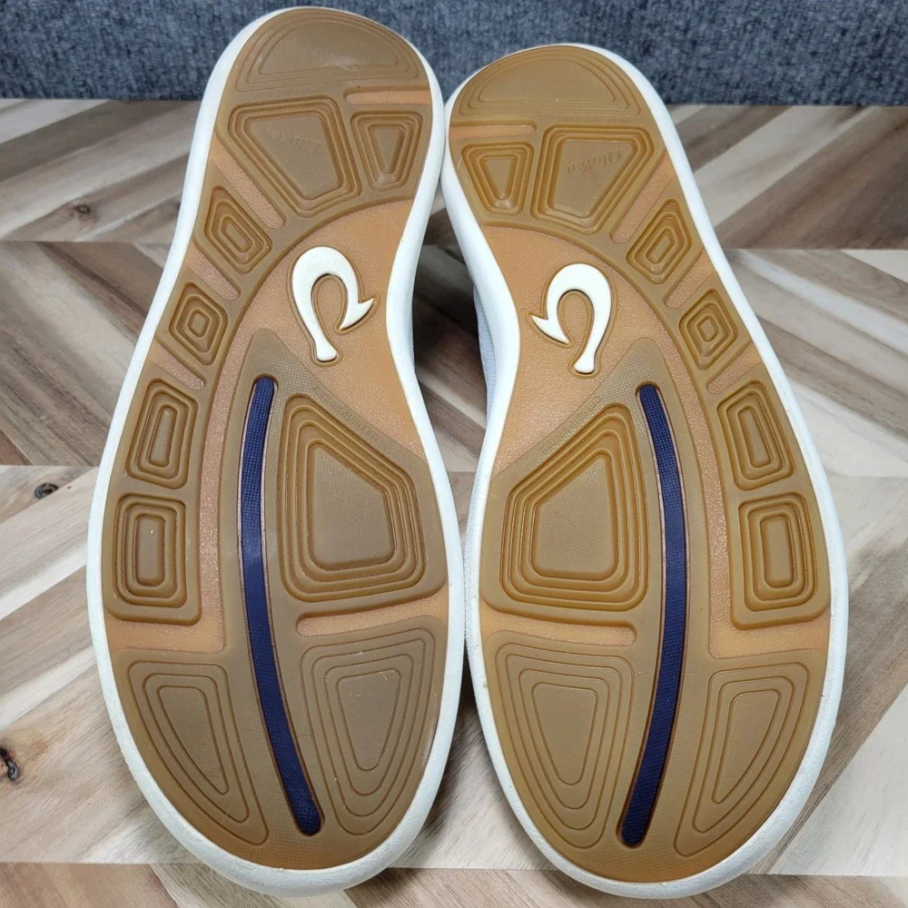 OLUKAI Moku Pae Men's 12 White Breathable Water Boat Shoes Sneakers